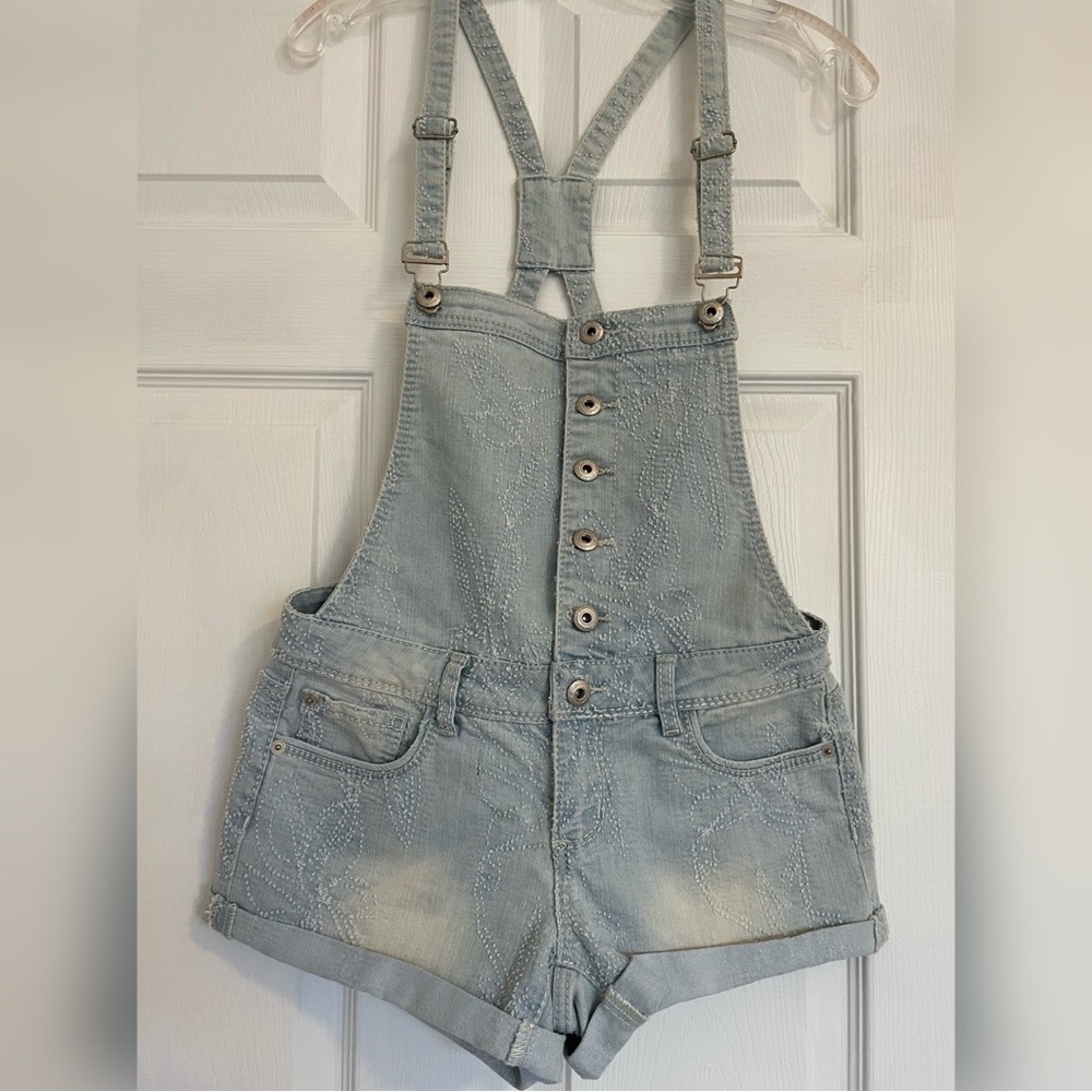 Jean Short Overalls